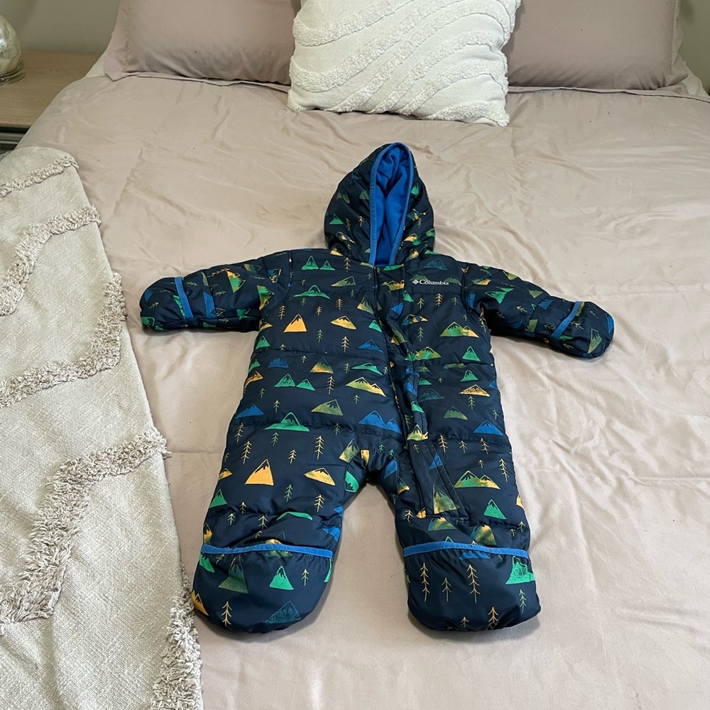 *SOLD* Columbia Snuggly Bunny Down Filled Bunting Suit